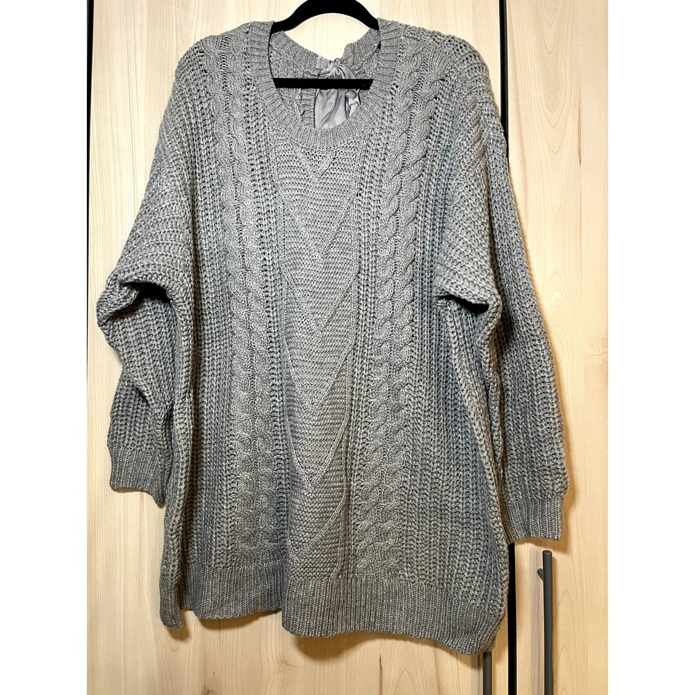 Torrid Chunky Tie Back Sweater